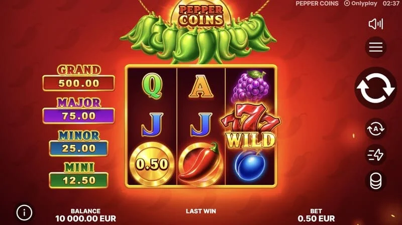 Pepper Coins - simbol Wild pe role